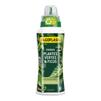 ALGOFLASH - Engrais Plantes Vertes et Ficus Liquide UAB 500 ml