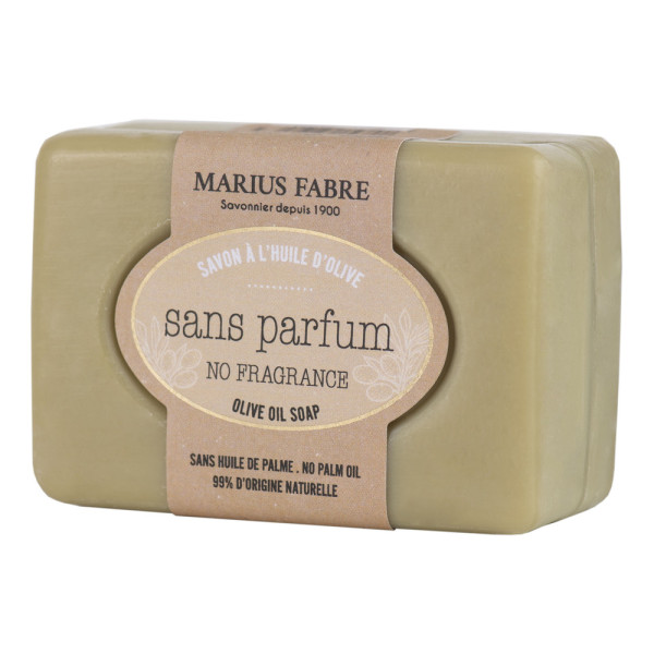 MARIUS FABRE - Savonnette à L'Huile D'Olive Non Parfumée 100 g