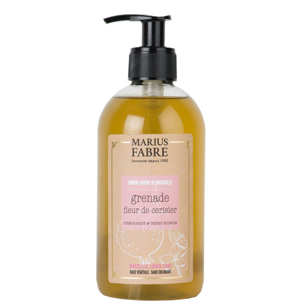 MARIUS FABRE - Savon Liquide de Marseille Grenade Fleur de Cerisier 400 ml