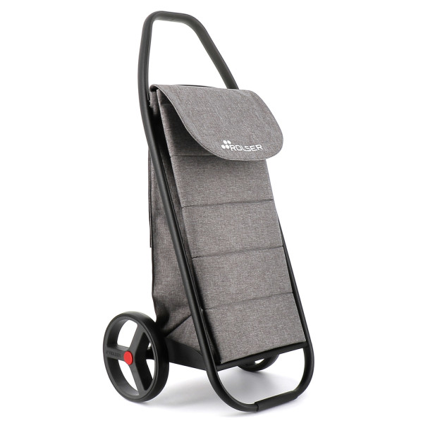 ROLSER - Poussette de Marché Grise Com Tweed Polar 2 Roues 53L