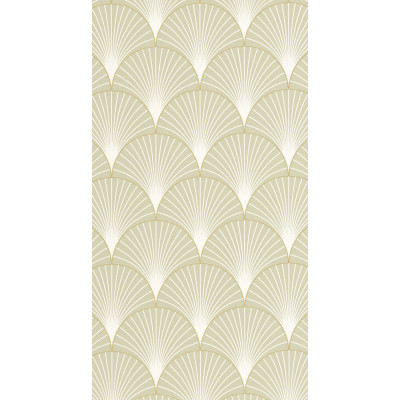 DECORAMA - 105267023 - Papier Peint Vinyle Sur Intissé Vert Amande Doré