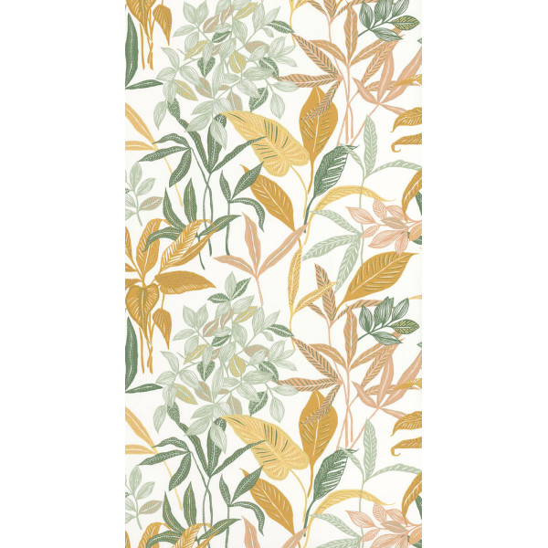 DECORAMA - GCO103850323 - Papier Peint Intissé Vert et Orange