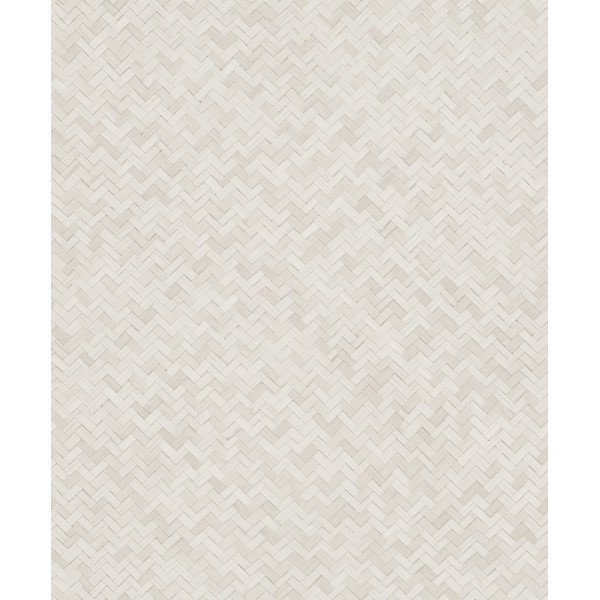 DECORAMA - 33333 - Papier Peint Intissé Effet Tressage Graphique Beige Clair