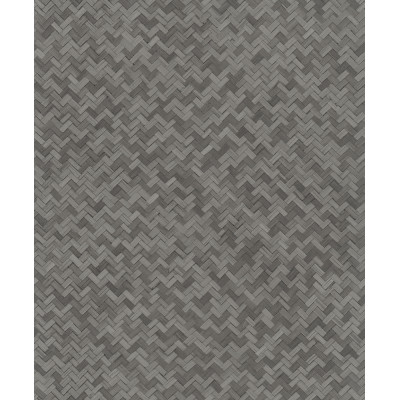DECORAMA - 33310 - Papier Peint Intissé Effet Tressage Graphique Gris Foncé