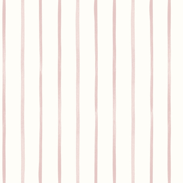 DECORAMA - 11250103 - Papier Peint Vinyle Sur Intissé Rayure Léonie Rose