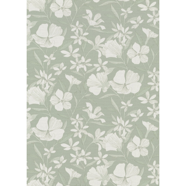 DECORAMA - 10519-07 - Papier Peint Vinyle Grainé Sur Intissé Brise Vert Celadon