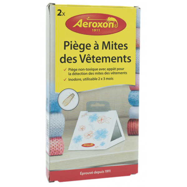 AEROXON - Pièges à Mites des Vêtements x2