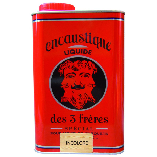 LES TROIS FRERES - Encaustique Liquide Pure Térébenthine 0.5L - Incolore