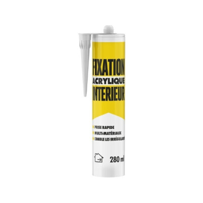 BOSTIK - Colle De Fixation Acrylique Intérieur Blanc 280ml