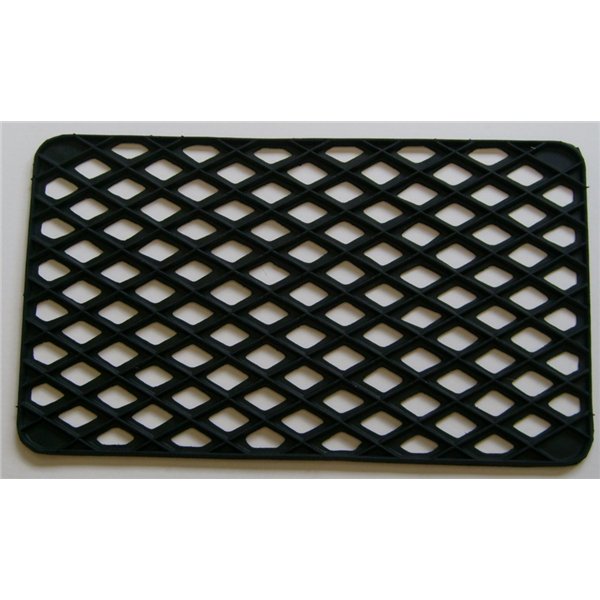 BTB - Grille Rectangulaire Caoutchouc Noir 33x56cm