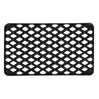 BTB - Grille Rectangulaire Caoutchouc Noir 33x56cm