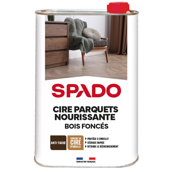 SPADO - Cire parquet chêne foncé 1L