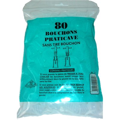BOUCHONNERIE JOCONDI - bouchons PRATICAVE LOT DE 80
