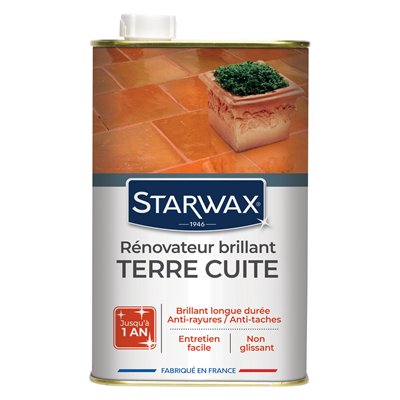 STARWAX - Brillant Haute Protection - Tomettes et Terres Cuites 1L
