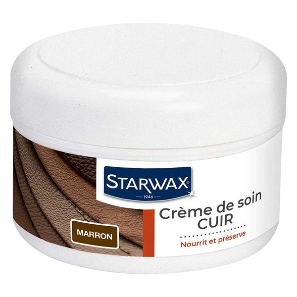 STARWAX - Crème Rénovante du Cuir Marron 150ml