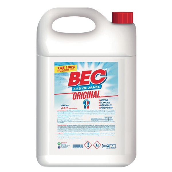 BEC - Javel Original 2.6% Chlore Actif 5L TP2 4