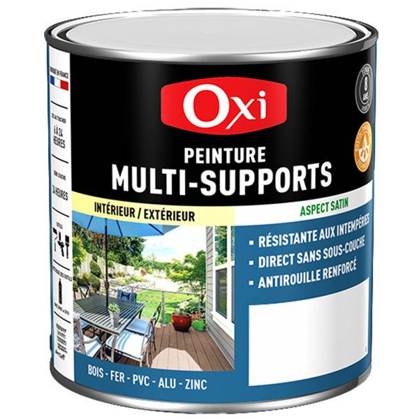 OXI - PEINT.TOP 3 BOIS FER PVC 2.5L GRIS FONCE