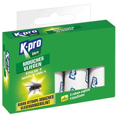 KPRO - Ruban anti-mouches - Lot de 4