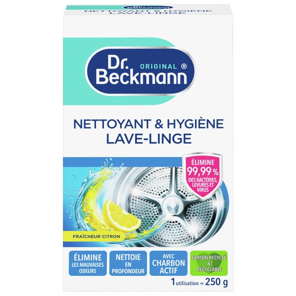 DR BECKMANN - Nettoyant et hygiene lave linge 250 g