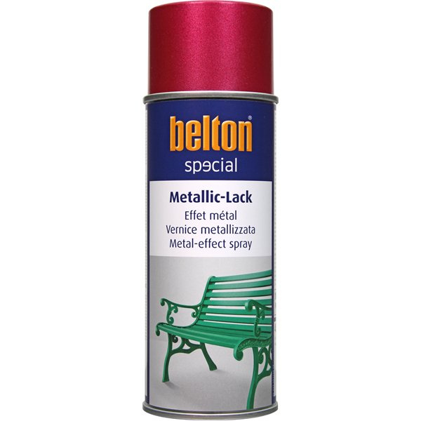 BELTON - Peinture SPECIAL Effet Métal Aérosol 400ml Rouge