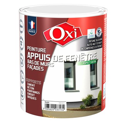 OXI - Peinture appuis fenêtre 1l gris clair