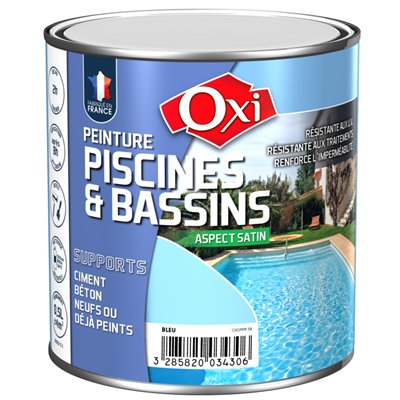 OXI - Peinture piscine solvantée bleu 0.5l