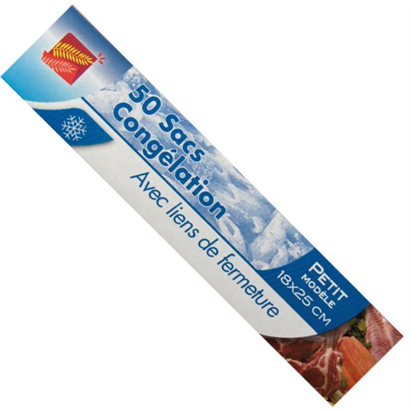 ELBE - Lot de 50 sacs de congélation Petit Modèle - 18 x 25 cm