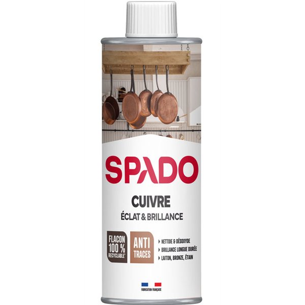 SPADO - Nettoyant spécial cuivre flacon 250ml