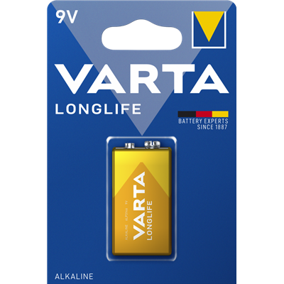 VARTA - Pile alcal.extra longlife 6LR61 9V blister de 1