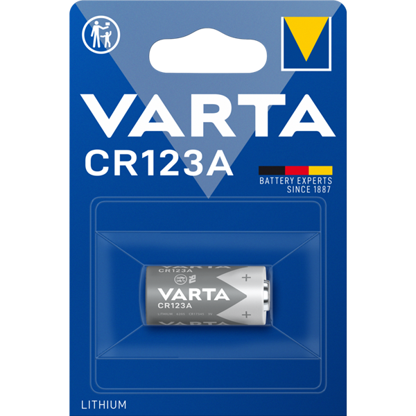 VARTA - PILE LITHIUM PHOTO CR123A 3V PROF BLISTER DE 1