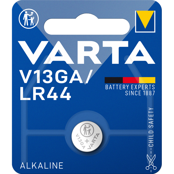 VARTA - Pile Alcaline 1.5V LR44 Blister de 1 Pile