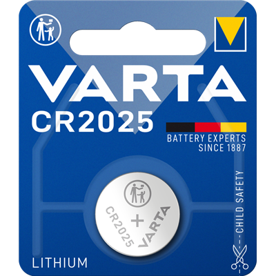 VARTA - PILE LITHIUM BOUTON CR2025 BLISTER DE 1