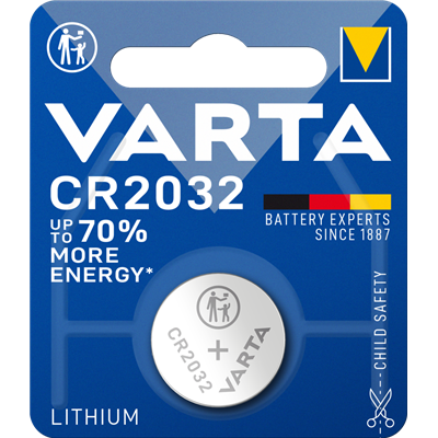 VARTA - PILE LITHIUM BOUTON CR2032 BLISTER DE 1