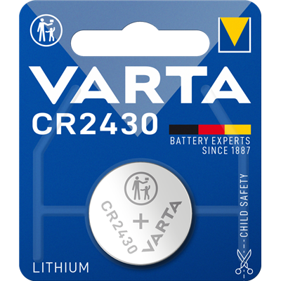 VARTA - PILE LITHIUM BOUTON CR2430 BLISTER DE 1