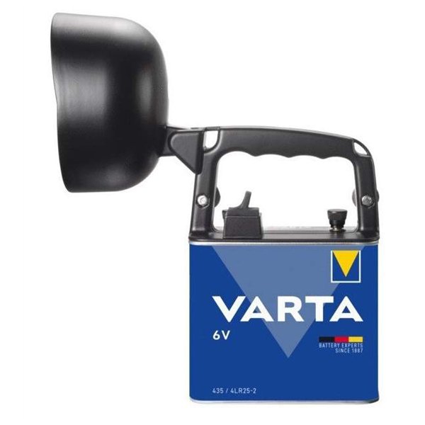 VARTA - Phare work light led + 1 pile métal 4r25/2 alcaline incluse