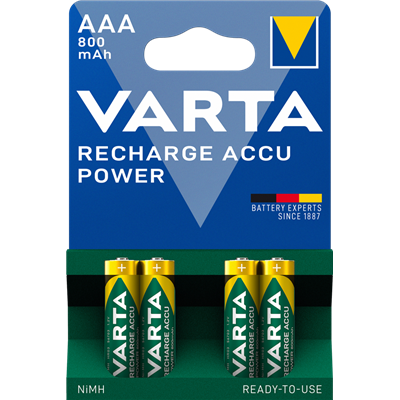 VARTA - Accus HR03/AAA ready 2use 800mAh blister de 4
