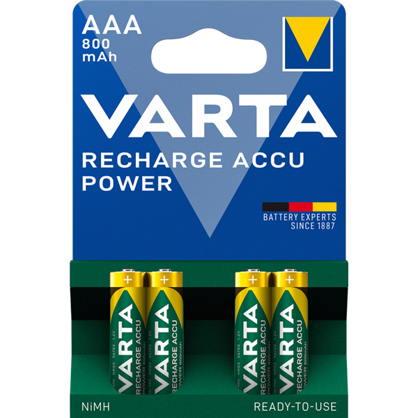 VARTA - Accus HR03/AAA ready 2use 800mAh blister de 4