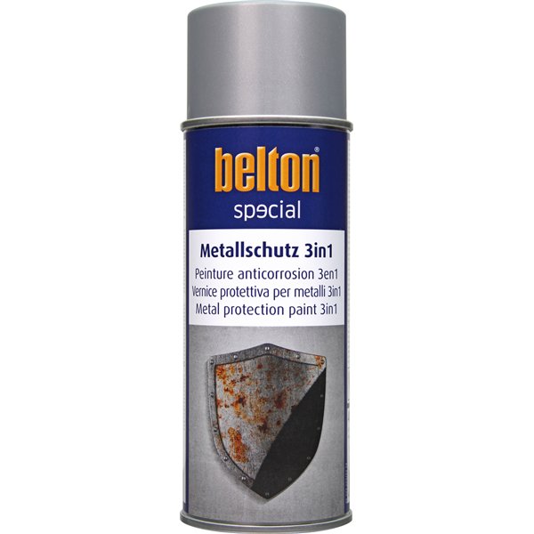BELTON - Peinture SPECIAL Anticorrosion 3 en 1 Aérosol 400ml argent