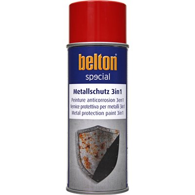 BELTON - Peinture SPECIAL Anticorrosion 3 en 1 Aérosol 400ml Rouge