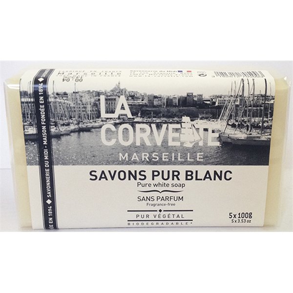 LA CORVETTE - Savon de Marseille Pain de 5x100g