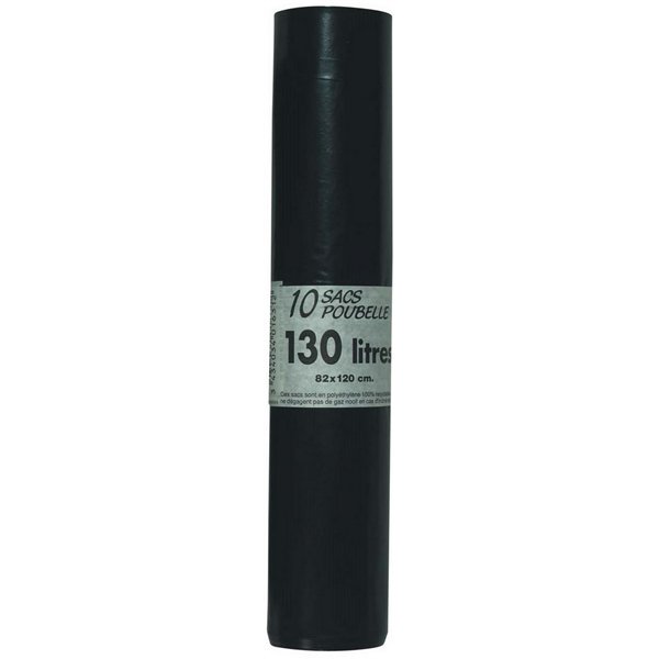 PUBLI EMBAL - Sacs Poubelle "Renforcés" Noirs en Rouleau