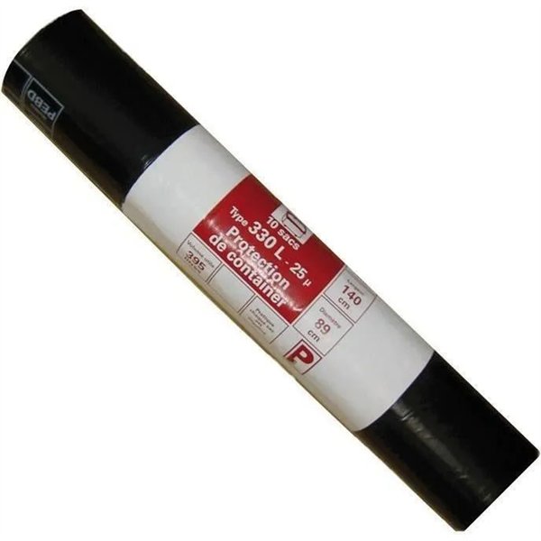 SPHERE - Housse de conteneur - 330 L - x10 - noir