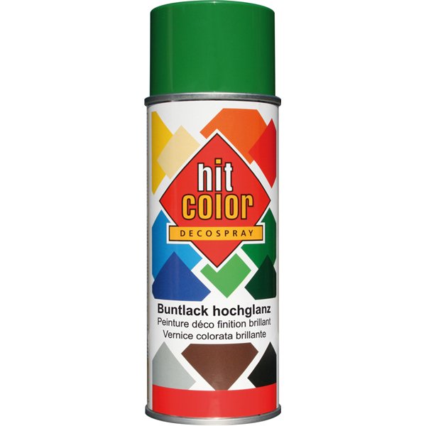 HITCOLOR - Peinture Brillante HitColor Aérosol 400ml vert émeraude