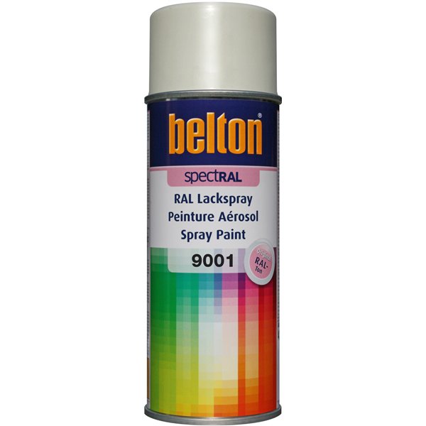 BELTON - Peinture Spectral Brillant Aérosol 400ml Blanc crème