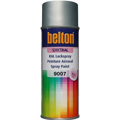 BELTON - Peinture Spectral Brillant Aérosol 400ml Blanc aluminium
