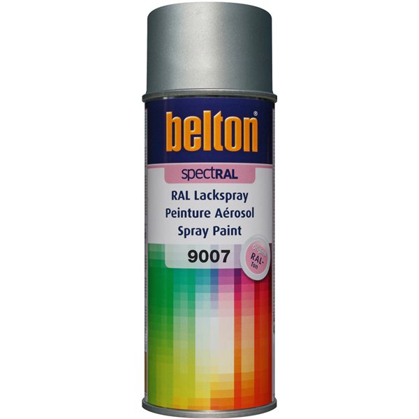BELTON - Peinture Spectral Brillant Aérosol 400ml Blanc aluminium