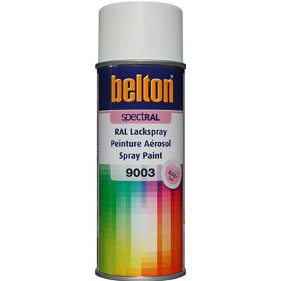 BELTON - Peinture Spectral Brillant Aérosol 400ml Blanc sécurité