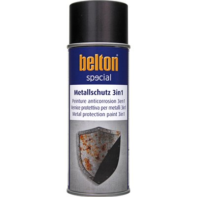BELTON - Peinture SPECIAL Anticorrosion 3 en 1 Aérosol 400ml Noir mat