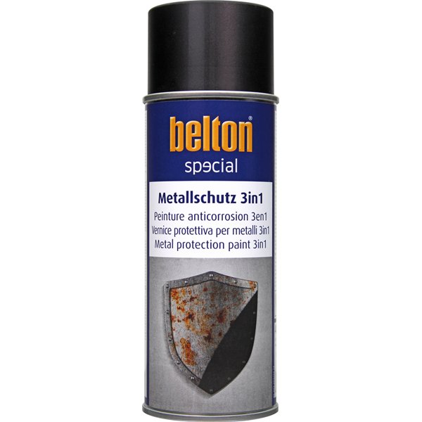 BELTON - Peinture SPECIAL Anticorrosion 3 en 1 Aérosol 400ml Noir mat