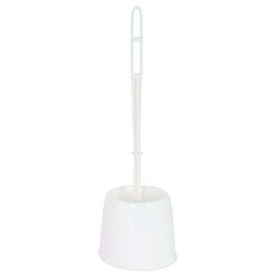 M S V - Ensemble Brosse et Pot WC Polypropylène Petit Modèle Blanc